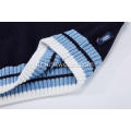 Boy's Knitted Contrast Rib School Vest